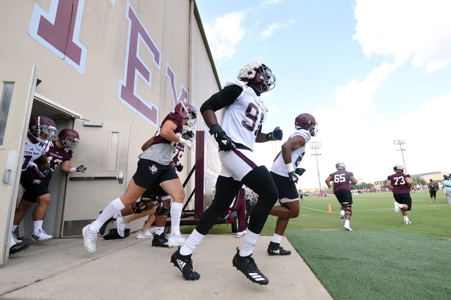 Texas A&M football practice